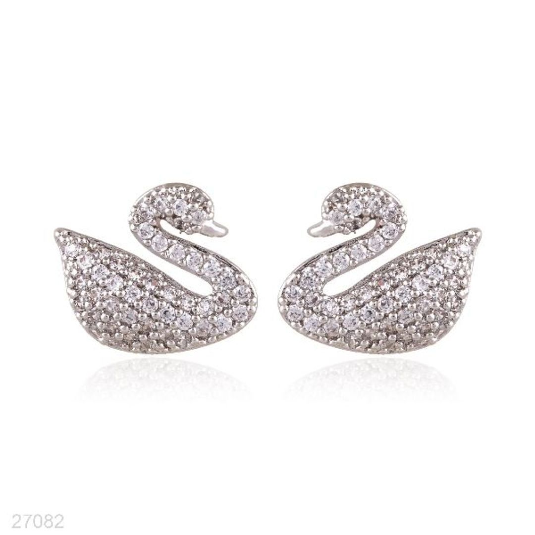 sparkling swan paved silver tops