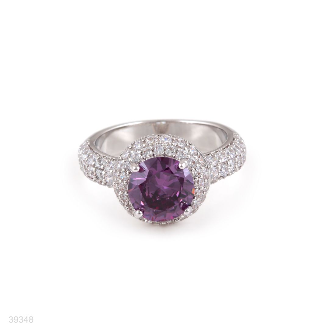ring zircon solit pave bezel lux-silver-purple