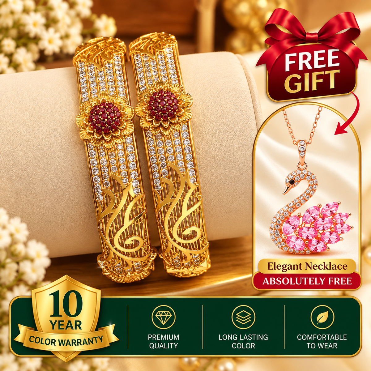 Turkish Imported Gold Plated Bangles.....
