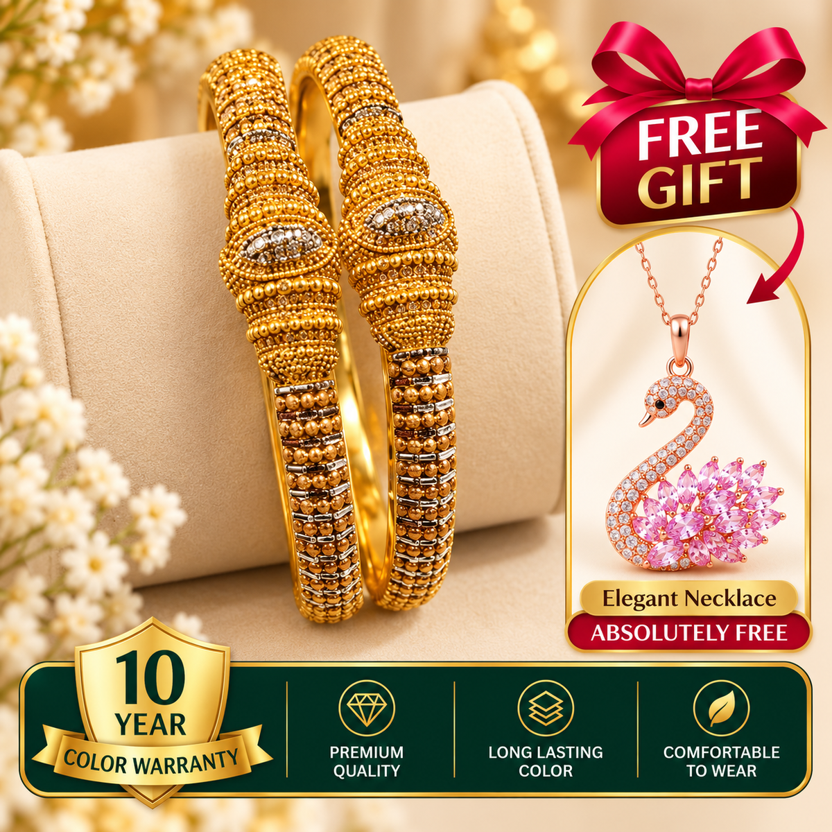 Turkish Imported Gold Plated Bangles,