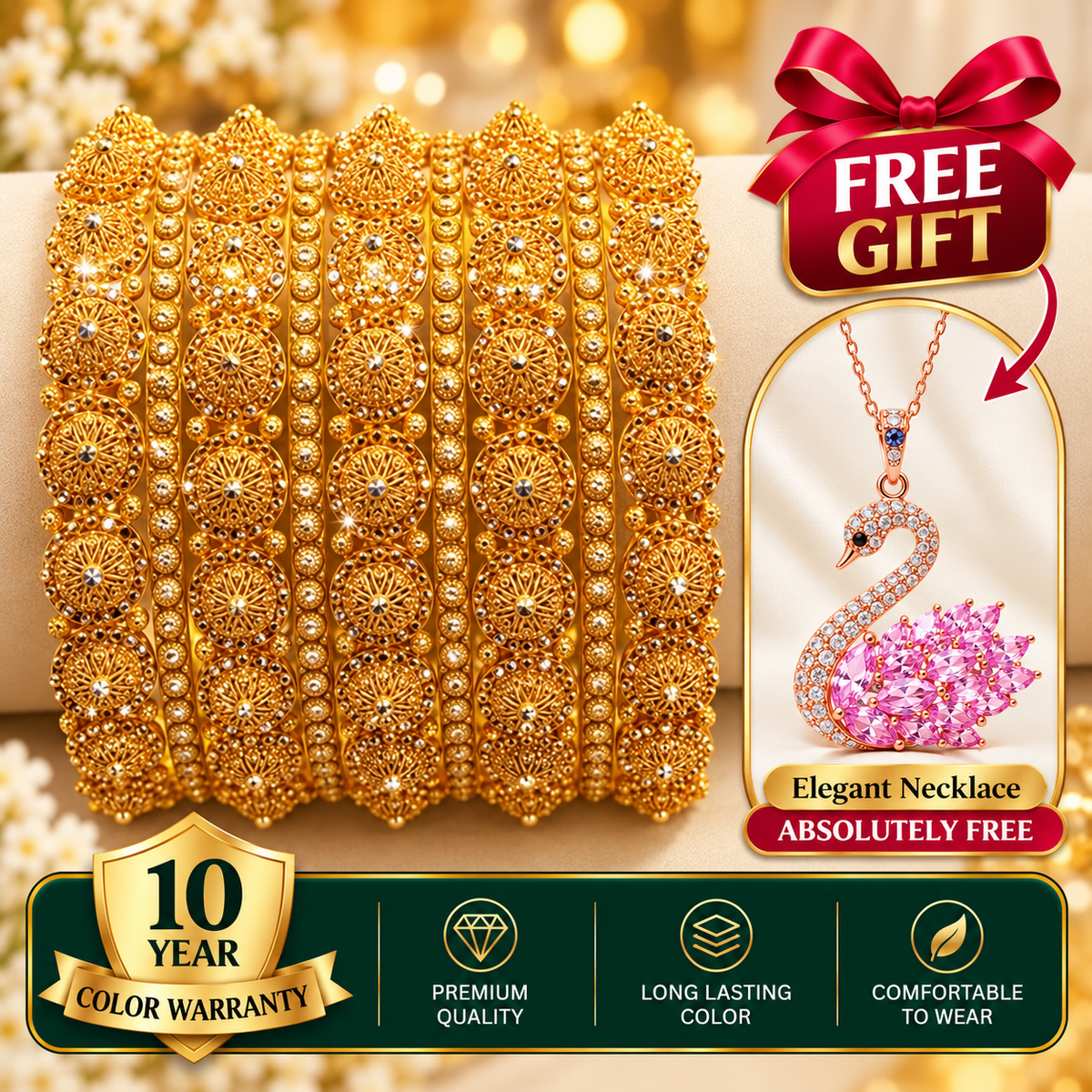 Turkish Imported Gold Plated Bangles,...