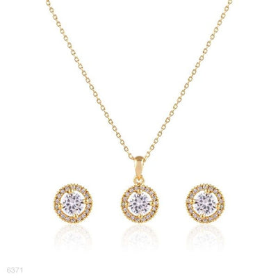 timeless gold solitaire set
