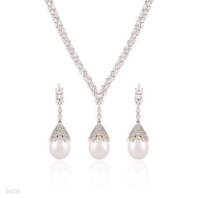 silver pearl elegance set