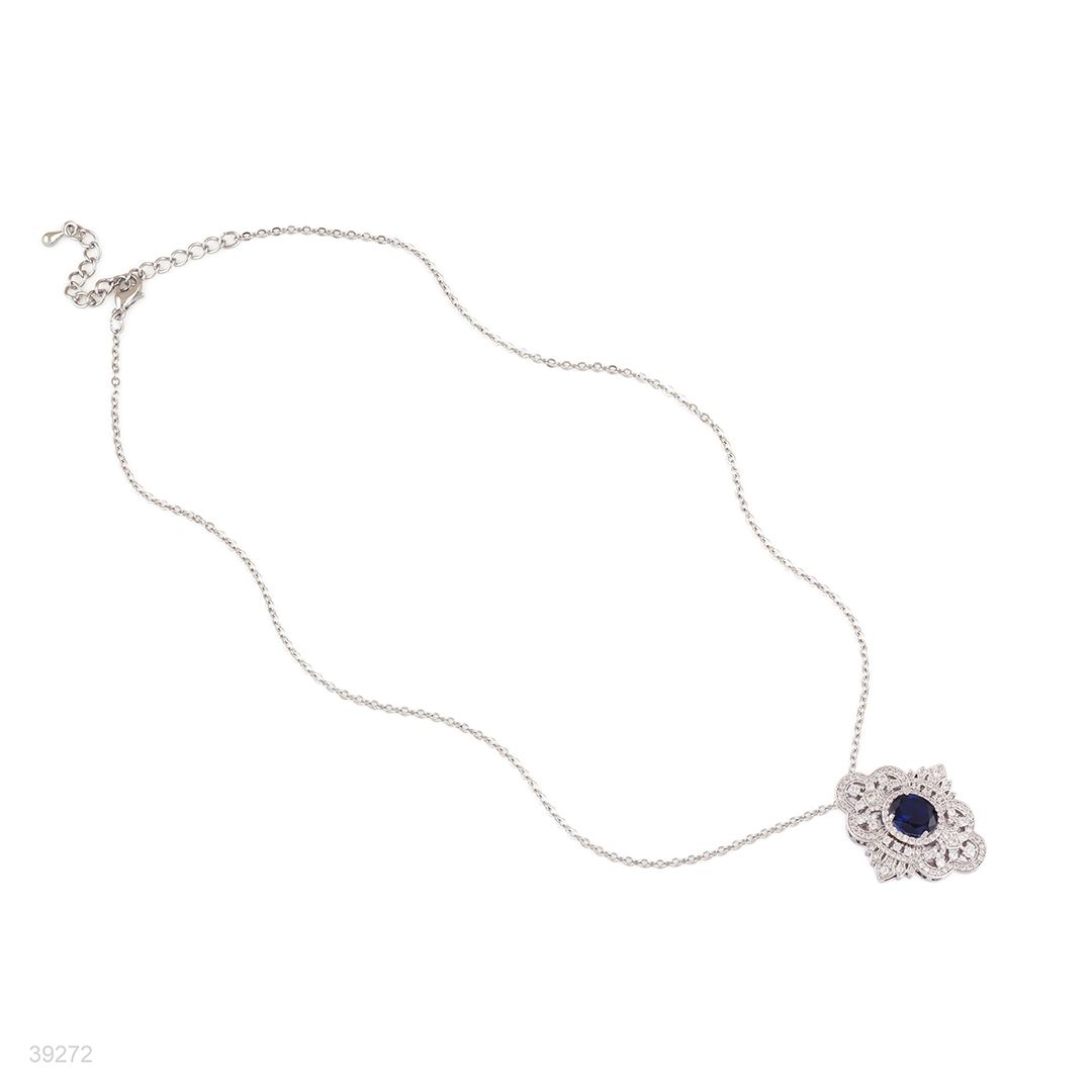 pendant formal 3a zircon lux-silver-blue