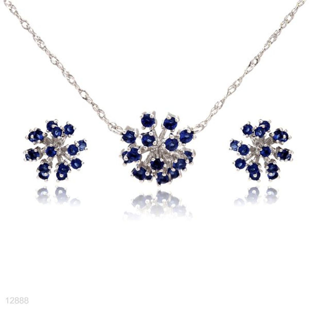 trendy hedgehog sphere pendant & stud set