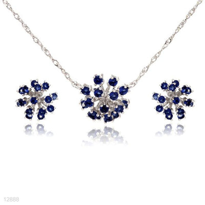trendy hedgehog sphere pendant & stud set