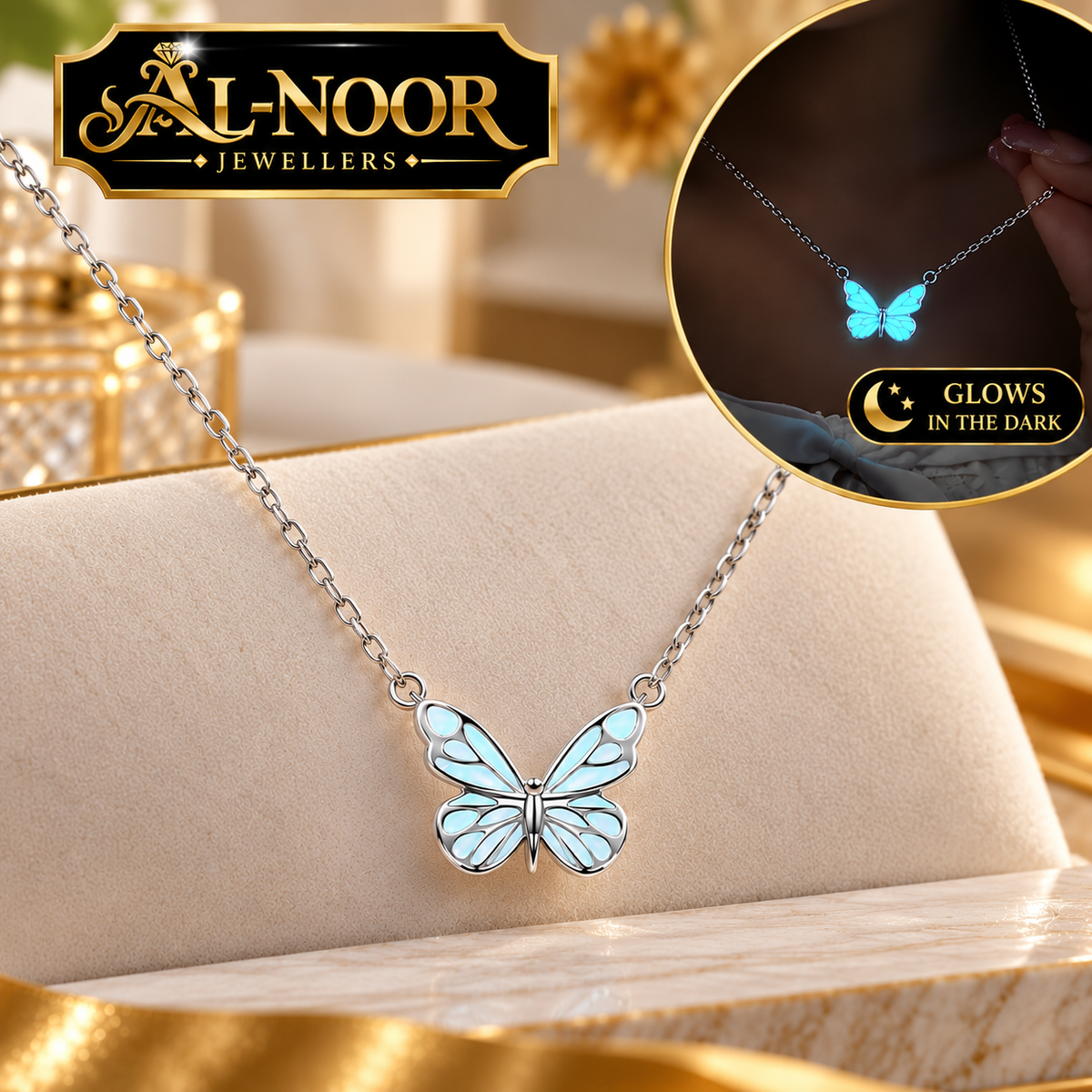 Dream Blue Butterfly | Glow In Dark