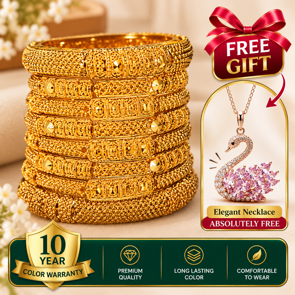 Turkish Imported Gold Plated Bangles