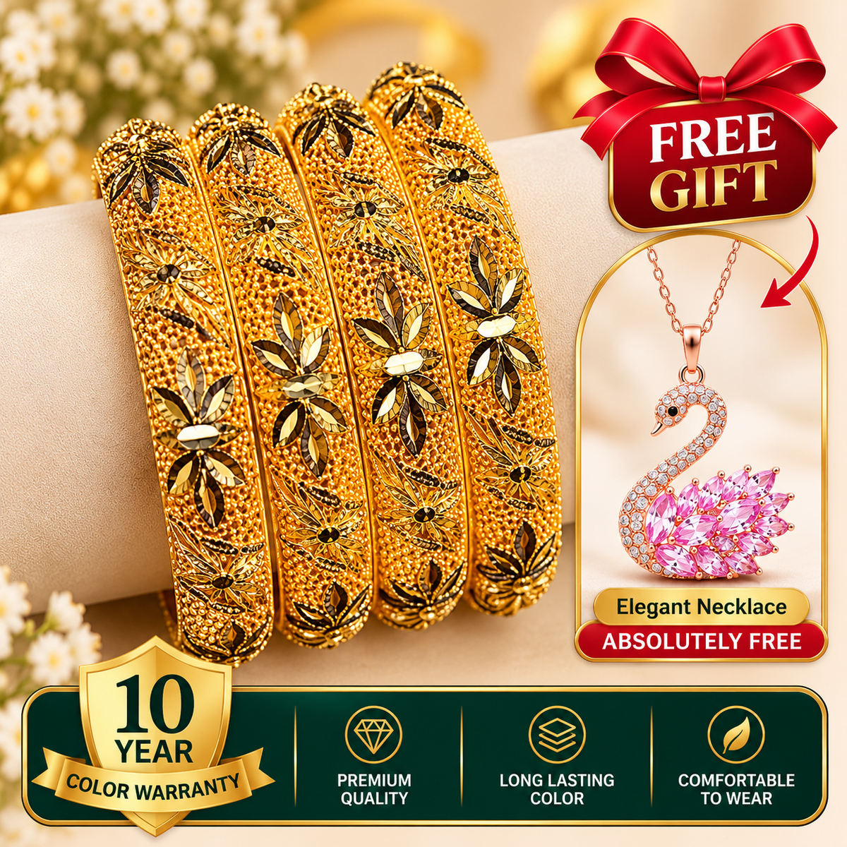 Turkish Imported Gold Plated Bangles.