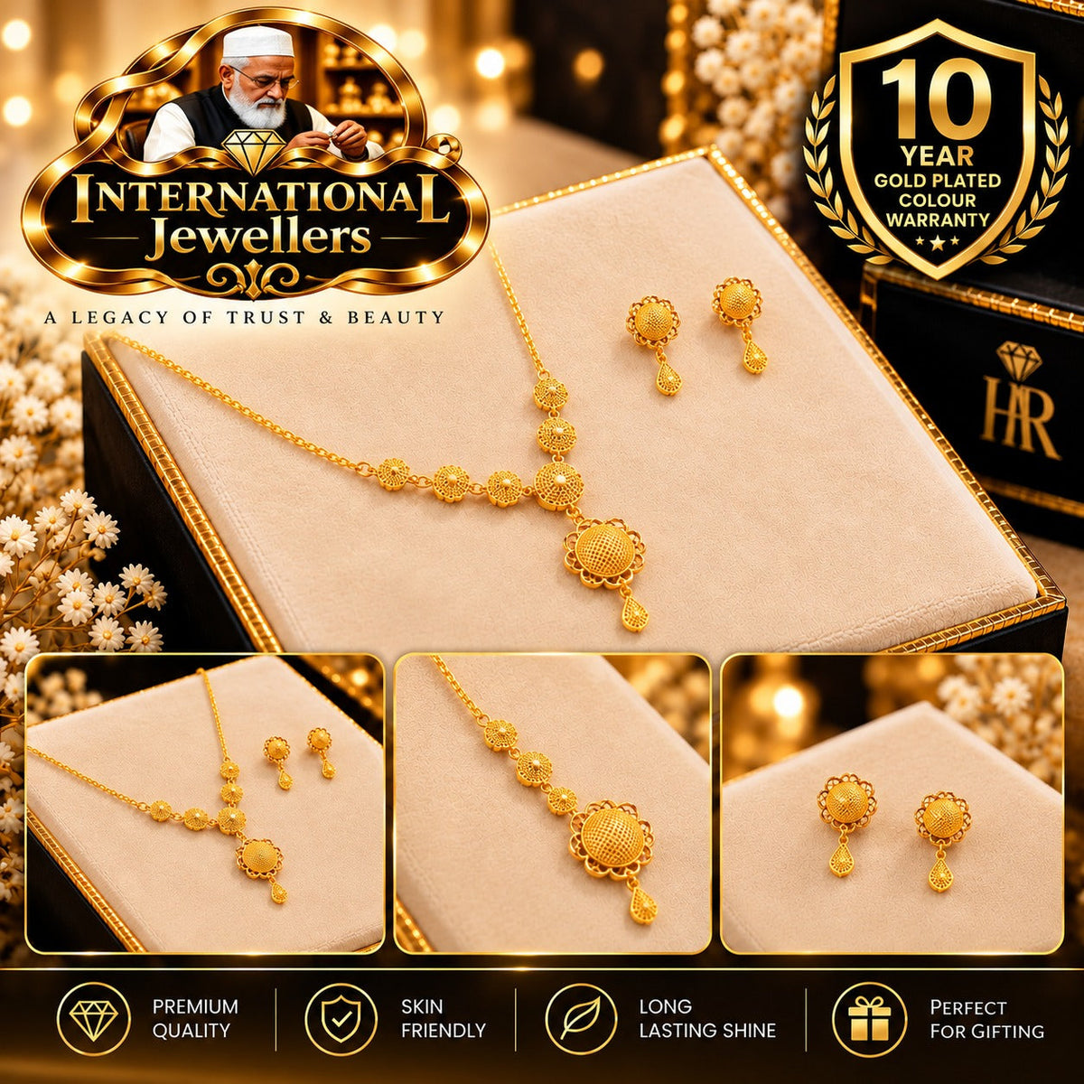 Turkish Design Gold Plated Set